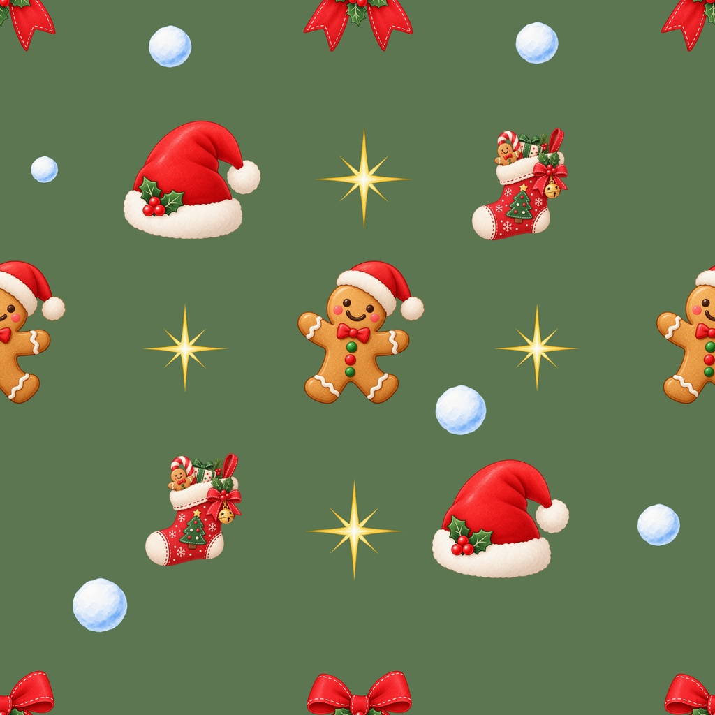 クリスマス|シームレスデジタルペーパー 9枚セット【3柄×3色】
