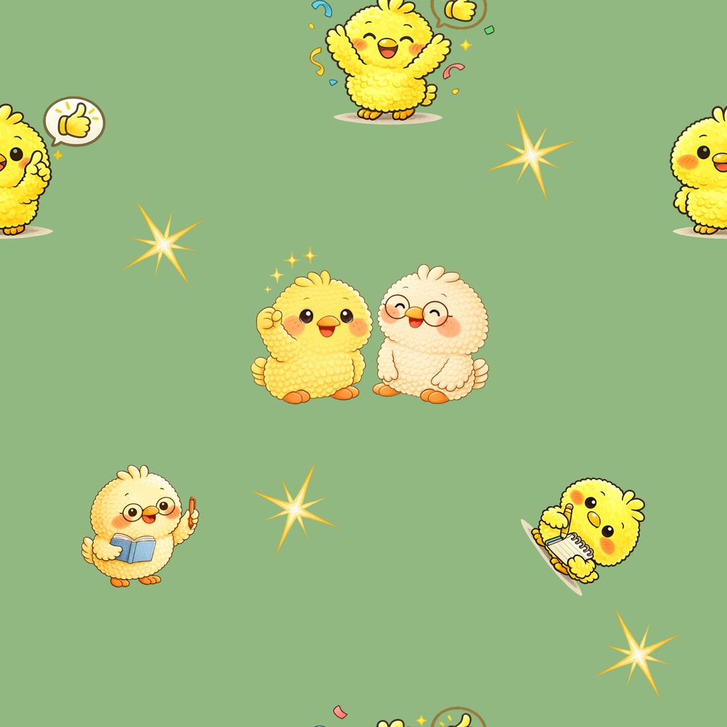 可愛い仲間たち|シームレスデジタルペーパー 9枚セット【3柄×3色】