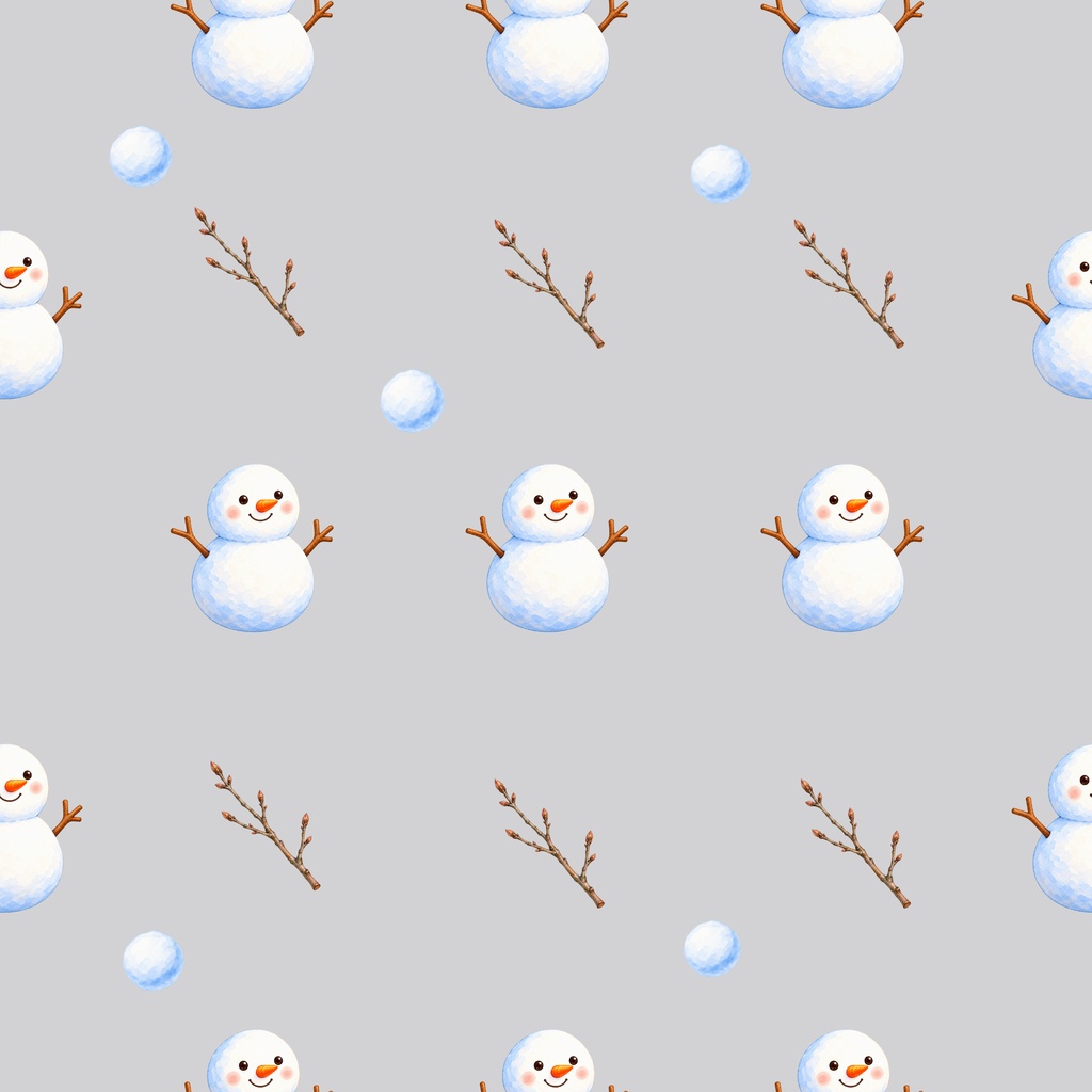 「雪模様の冬|シームレスデジタルペーパー 9枚セット【3柄×3色】」