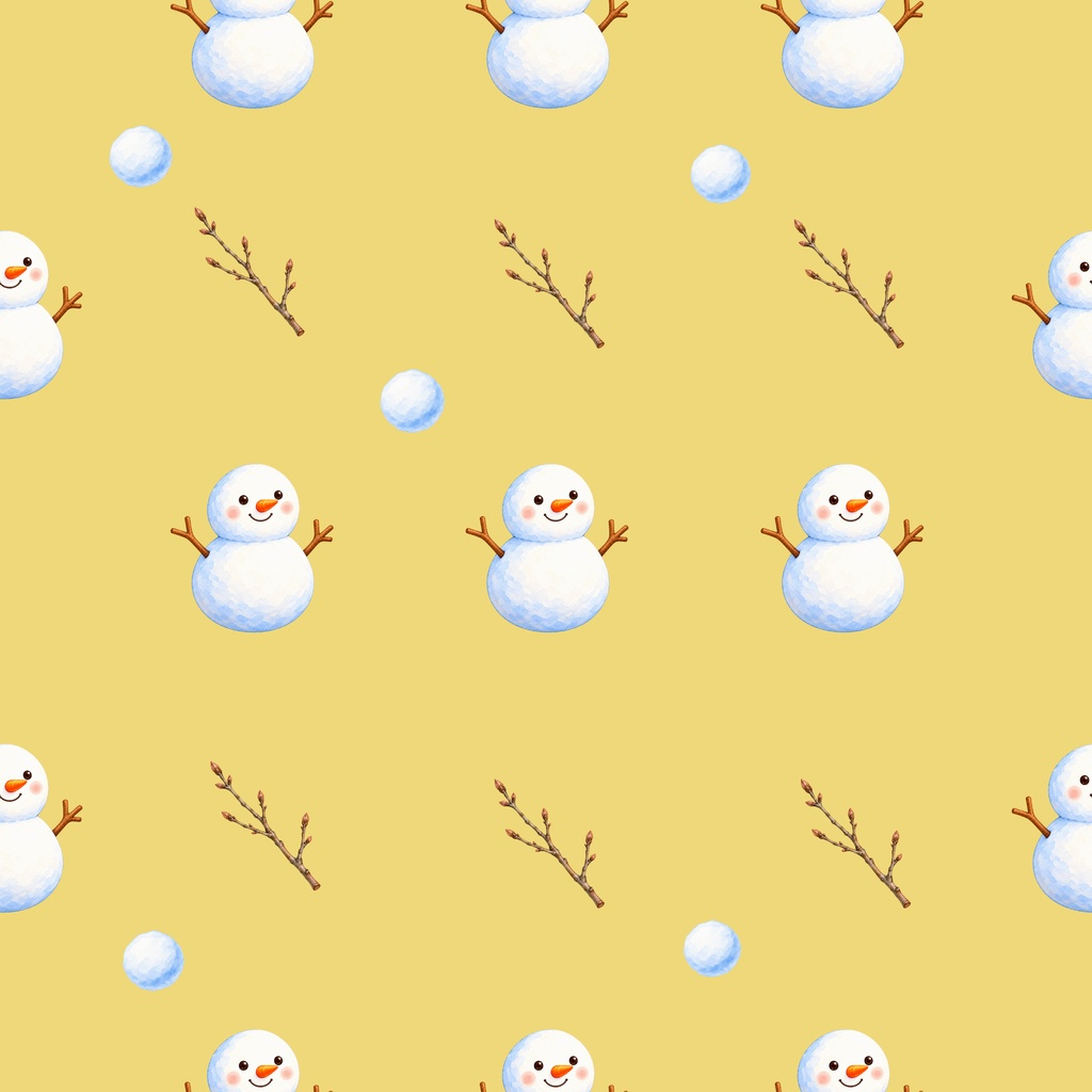 「雪模様の冬|シームレスデジタルペーパー 9枚セット【3柄×3色】」