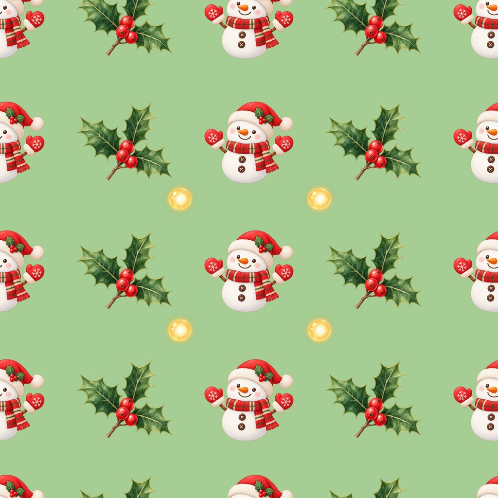 「やさしいクリスマス模様|シームレスデジタルペーパー 9枚セット【3柄×3色】」