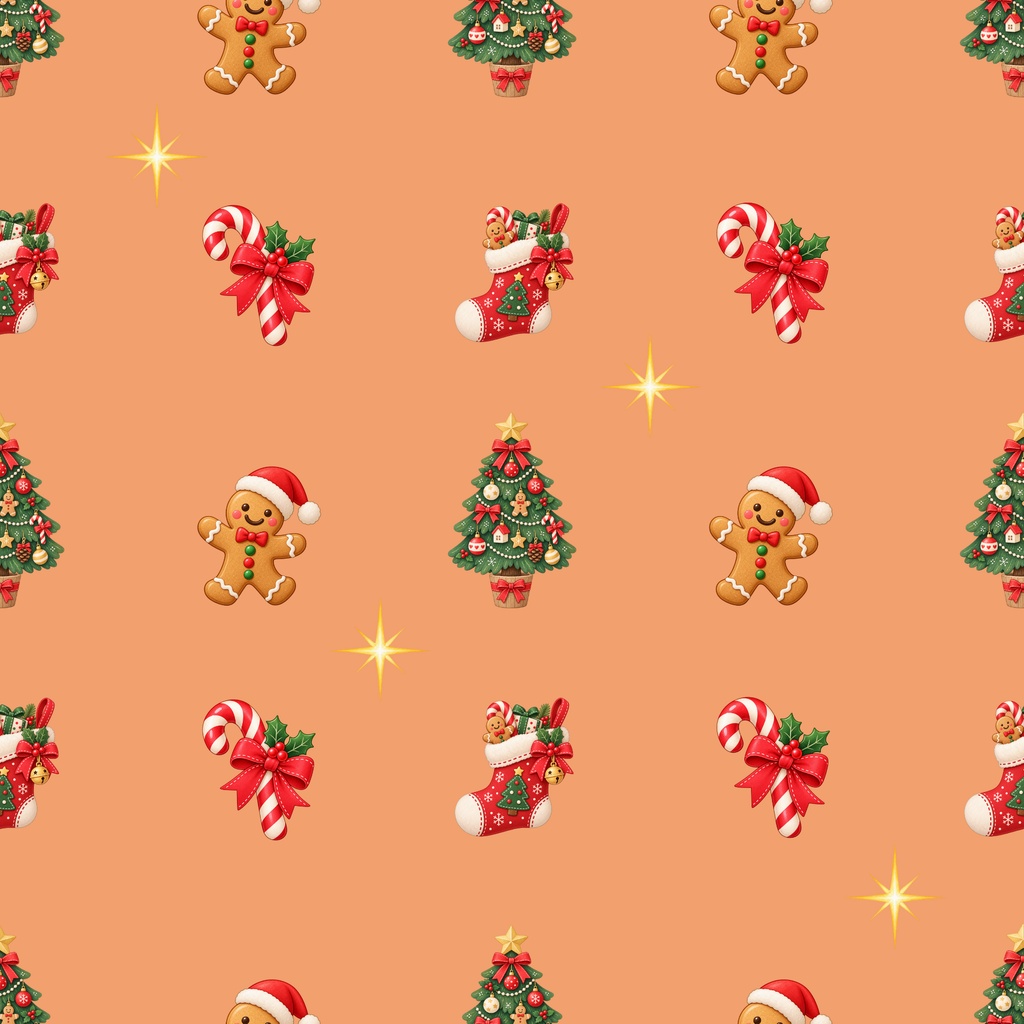 「やさしいクリスマス模様|シームレスデジタルペーパー 9枚セット【3柄×3色】」