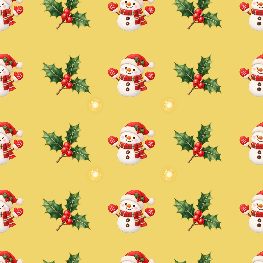 「やさしいクリスマス模様|シームレスデジタルペーパー 9枚セット【3柄×3色】」