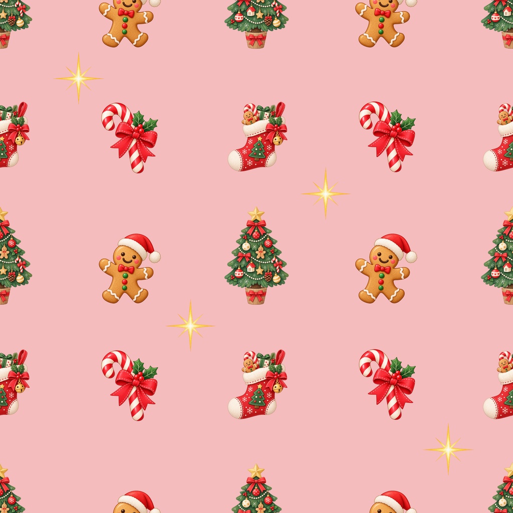 「やさしいクリスマス模様|シームレスデジタルペーパー 9枚セット【3柄×3色】」