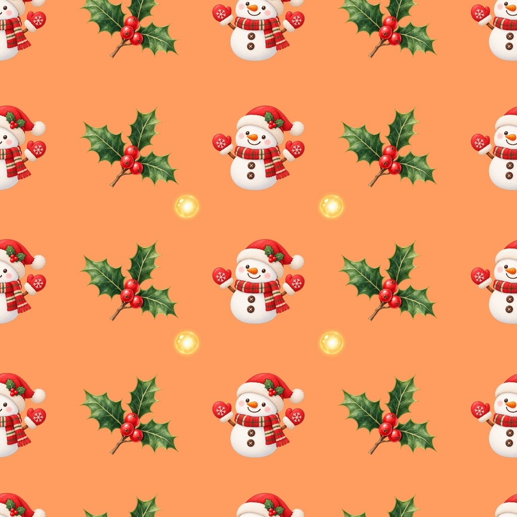 「やさしいクリスマス模様|シームレスデジタルペーパー 9枚セット【3柄×3色】」
