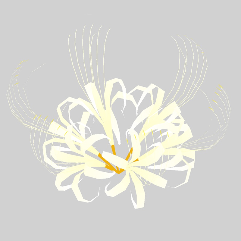 彼岸花の髪飾り