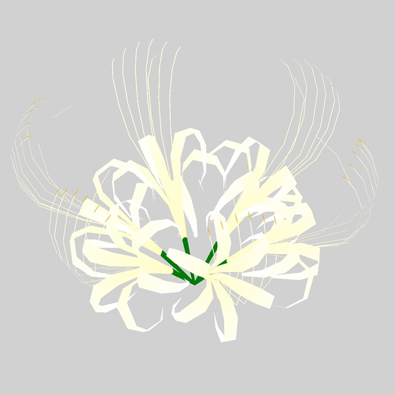 彼岸花の髪飾り