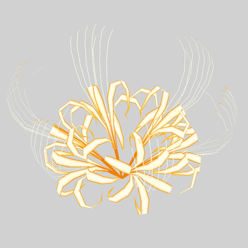 彼岸花の髪飾り