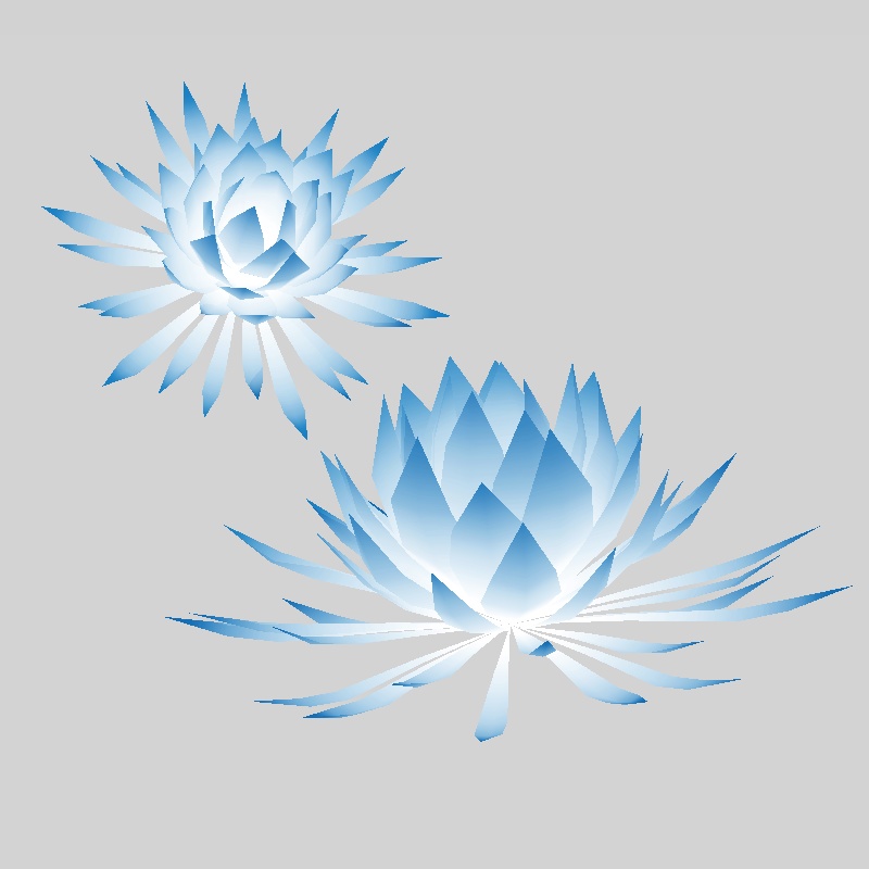 月下美人の髪飾り