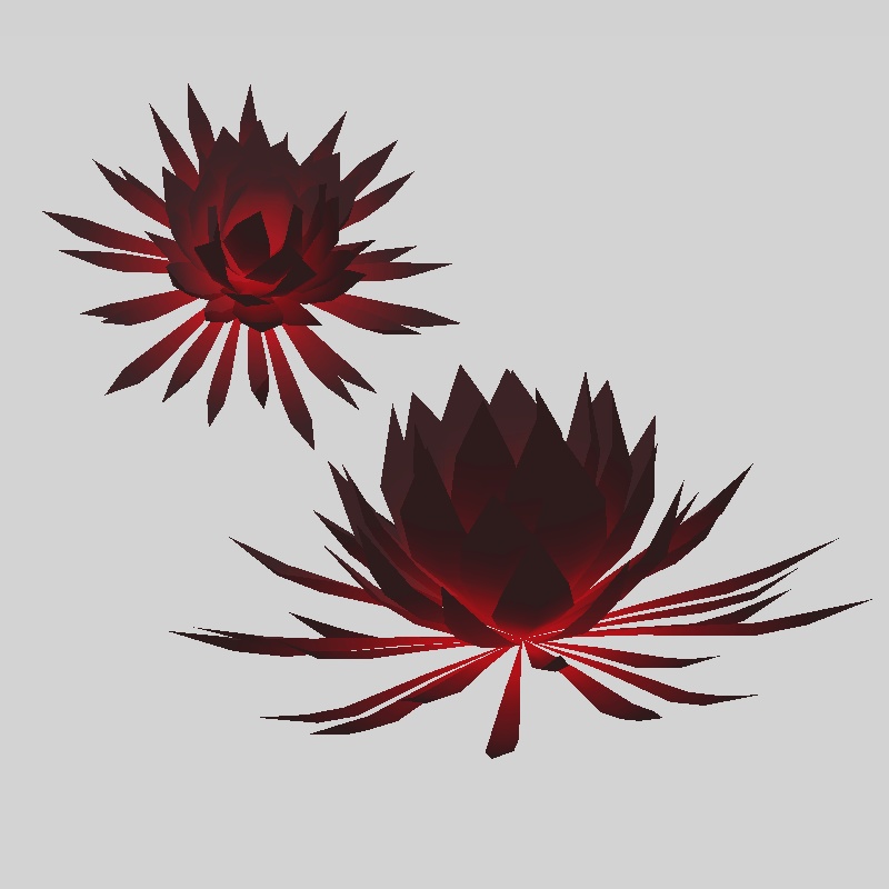 月下美人の髪飾り