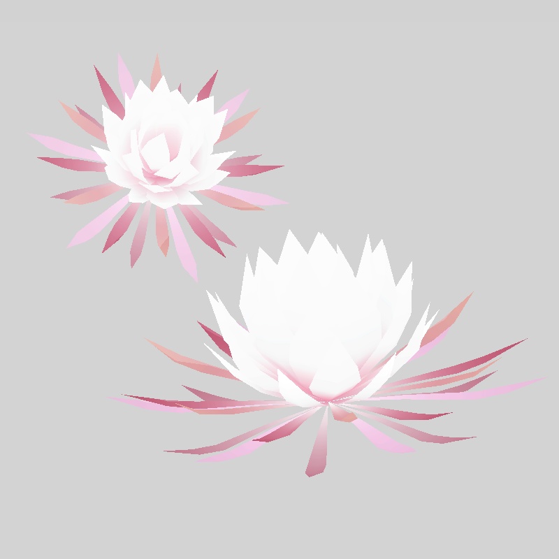 月下美人の髪飾り