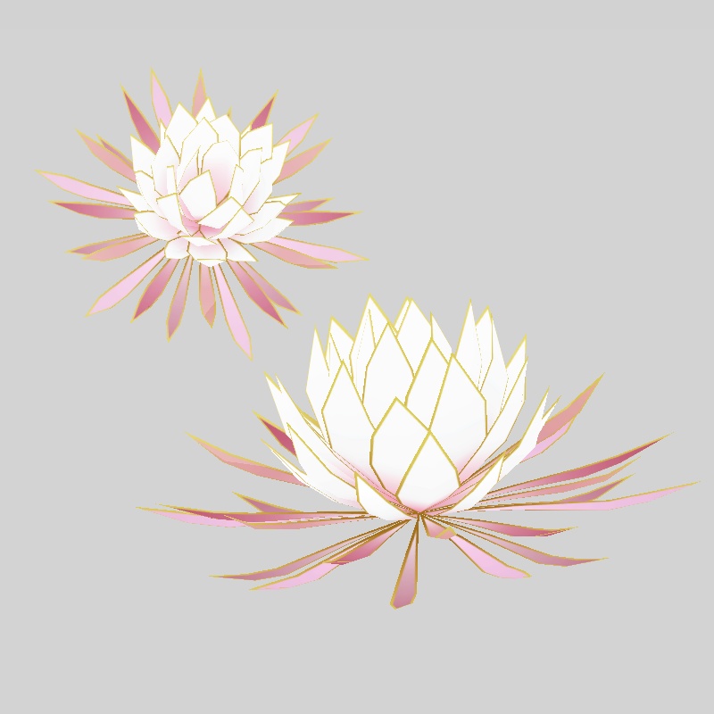 月下美人の髪飾り