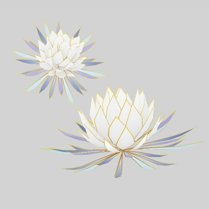 月下美人の髪飾り