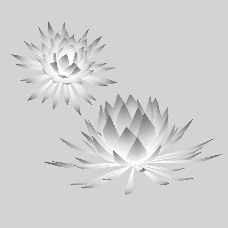 月下美人の髪飾り