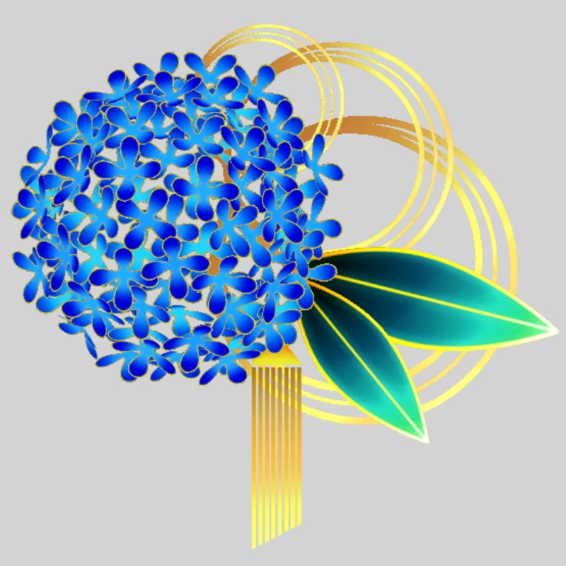 金木犀の髪飾り