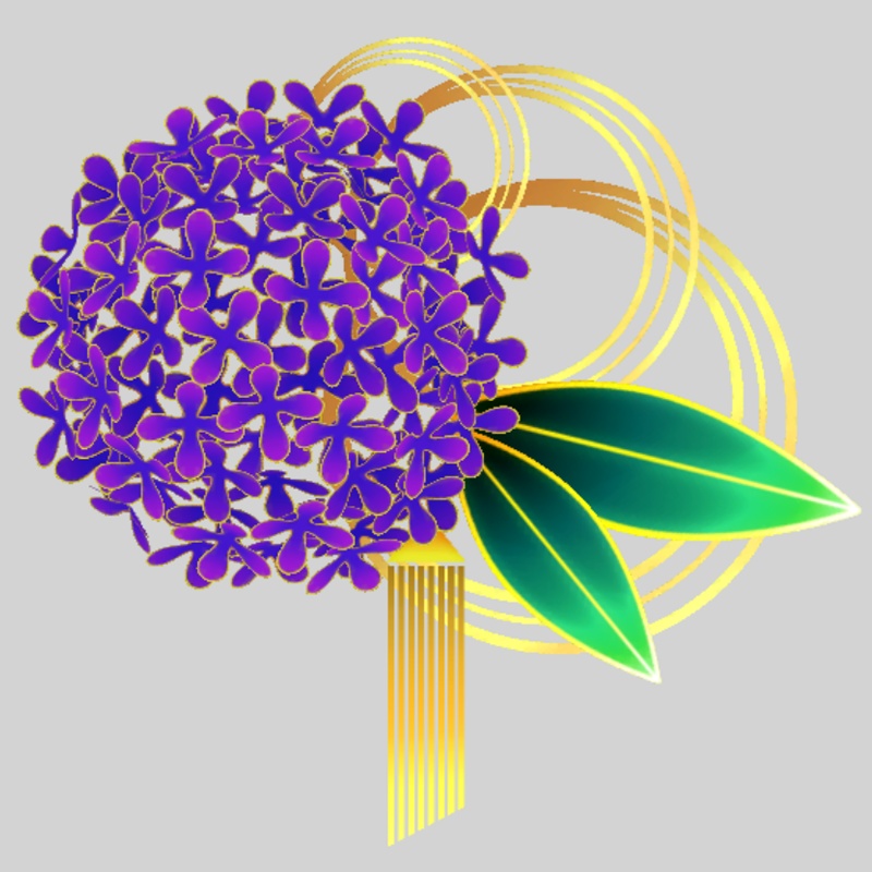 金木犀の髪飾り