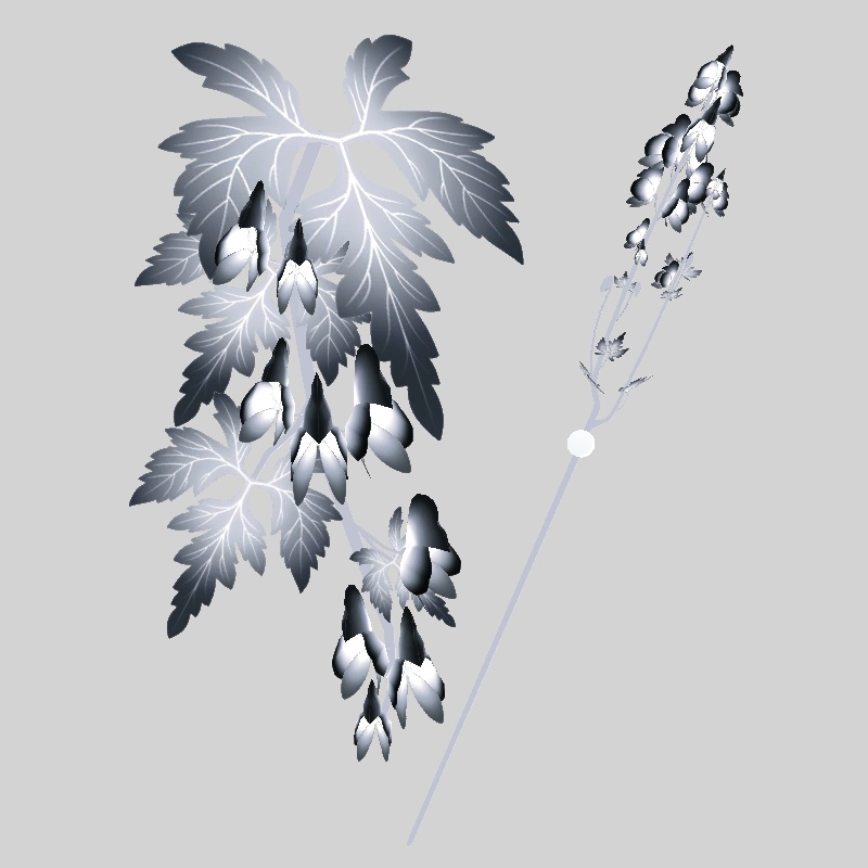 鳥兜の簪・髪飾り