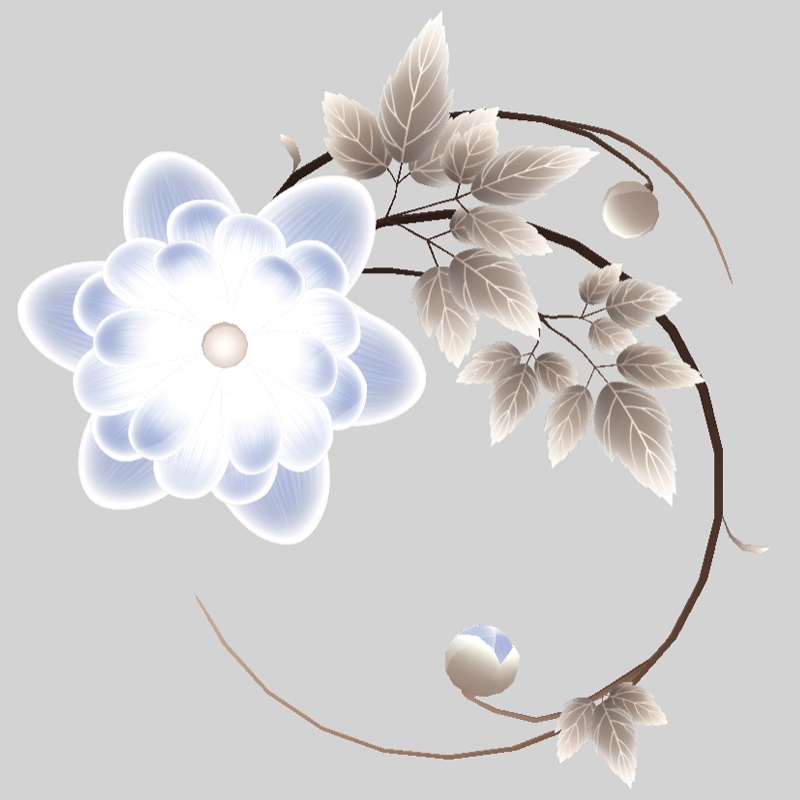 蓮華升麻の髪飾り