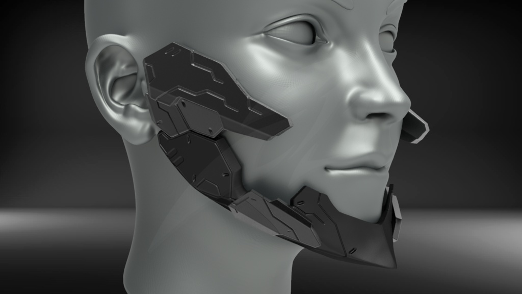 Cyborg Jaw Armor V2