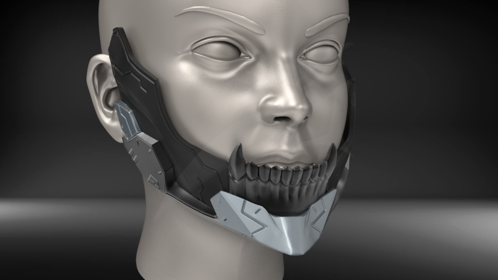 Cyborg Jaw V3 STL for 3Dprint