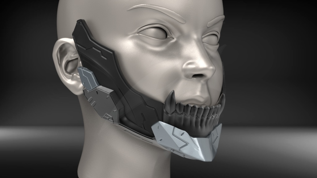 Cyborg Jaw V3 STL for 3Dprint