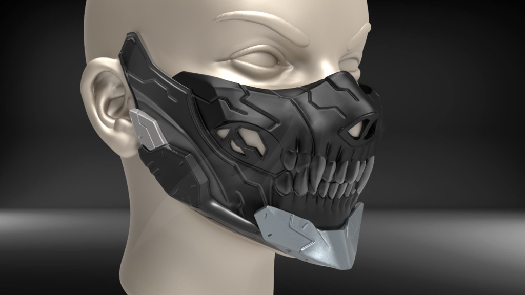 Cyborg Mask V3 STL for 3D print model