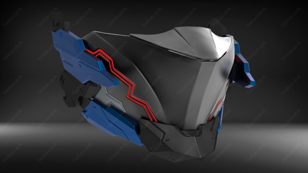 3D model of Cyborg Mask V4
