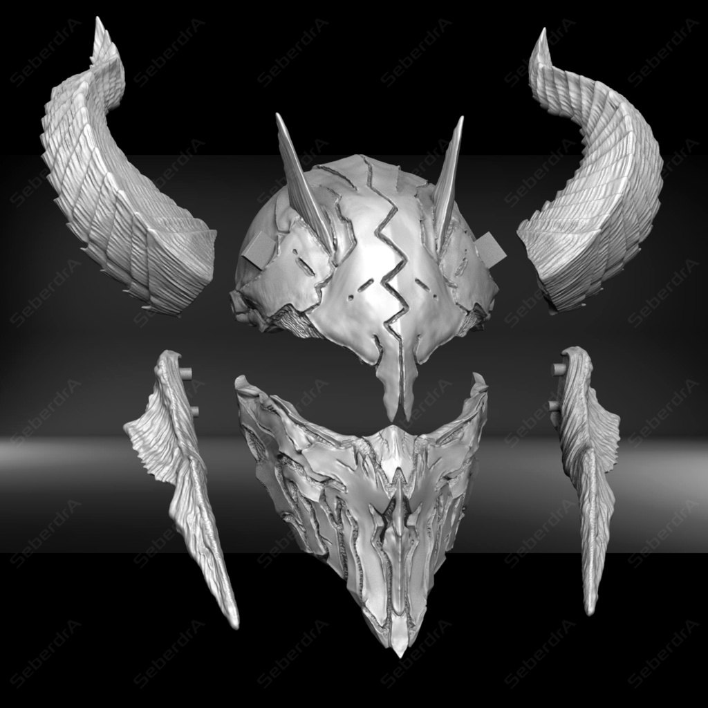 Evil Mask STL for 3D Print