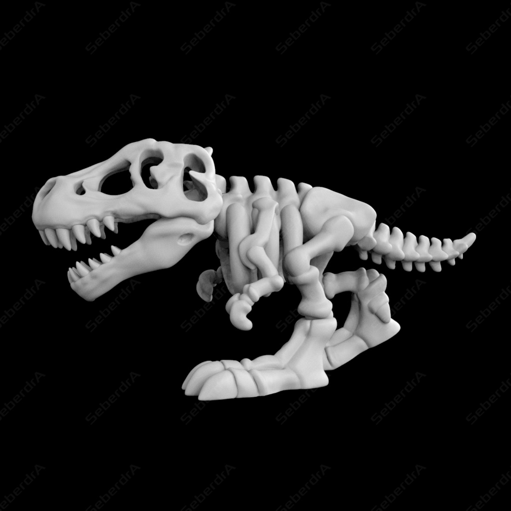 T-Rex Skeleton STL for 3Dprint