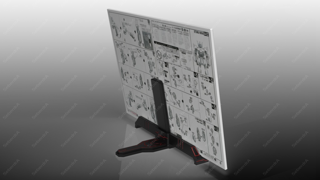 Gunpla Manual and Phone Stand