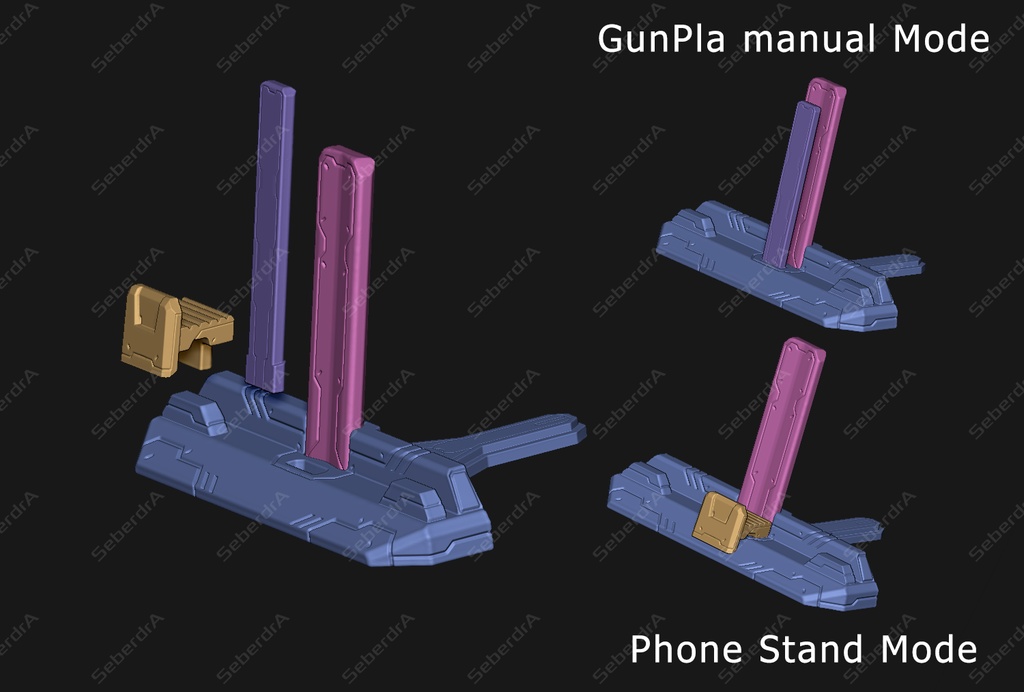 Gunpla Manual and Phone Stand