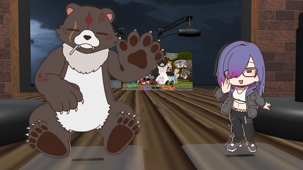 アクリルフィギュア-もじゃ丸-