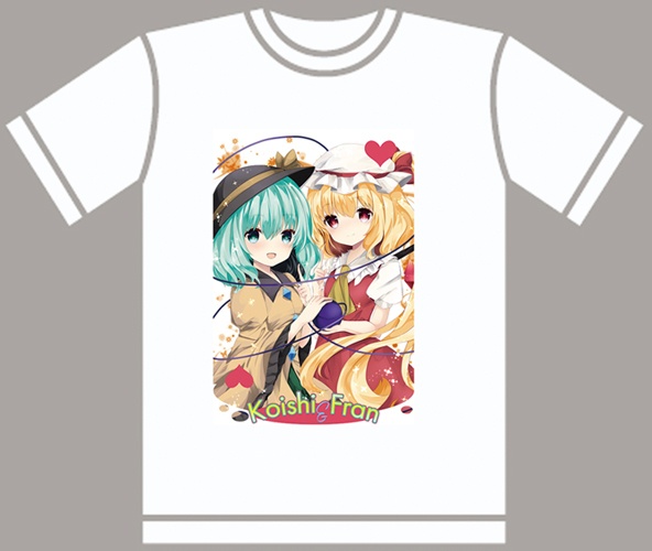 ドライメッシュTシャツ　東方　古明地こいし＆フランドール　作画七瀬尚
