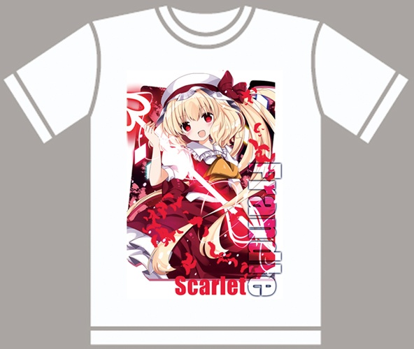 ドライメッシュTシャツ　東方　フランドール　作画七瀬尚