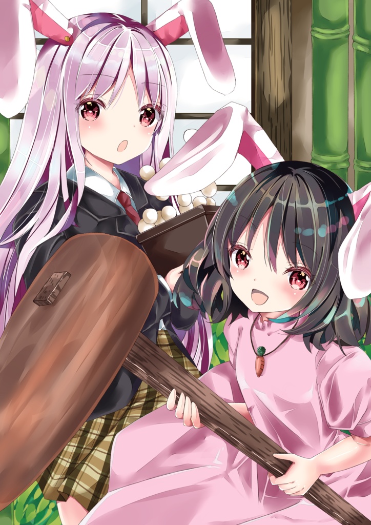 ドライメッシュTシャツ 東方 うどんげ&てゐ 作画 七瀬尚