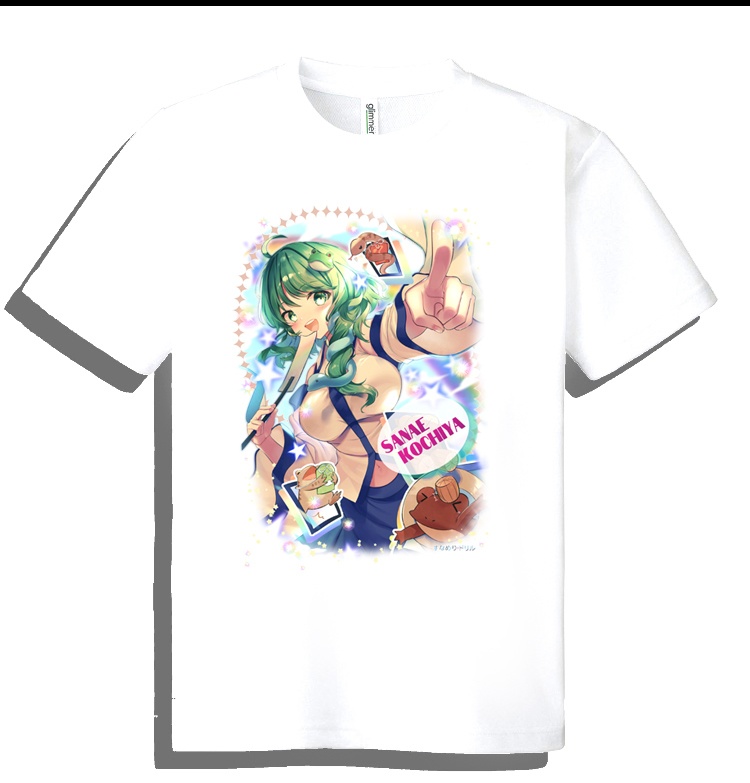 ドライメッシュTシャツ　東方 早苗  作画 ｾｷｾｲ