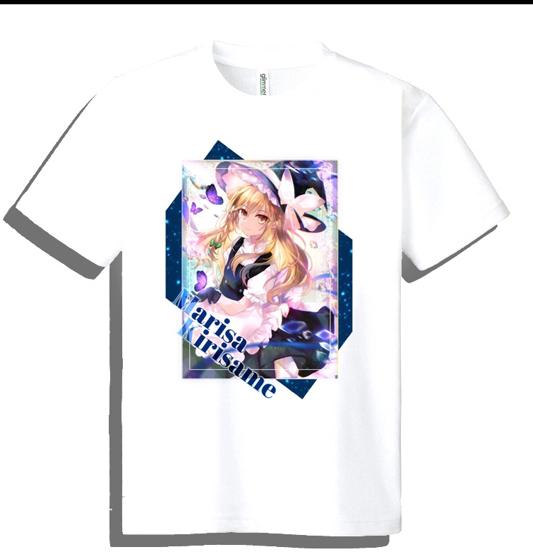ドライメッシュTシャツ　東方　魔理沙 作画 カズ