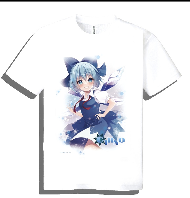 ドライメッシュTシャツ　東方　チルノ 作画 miy@