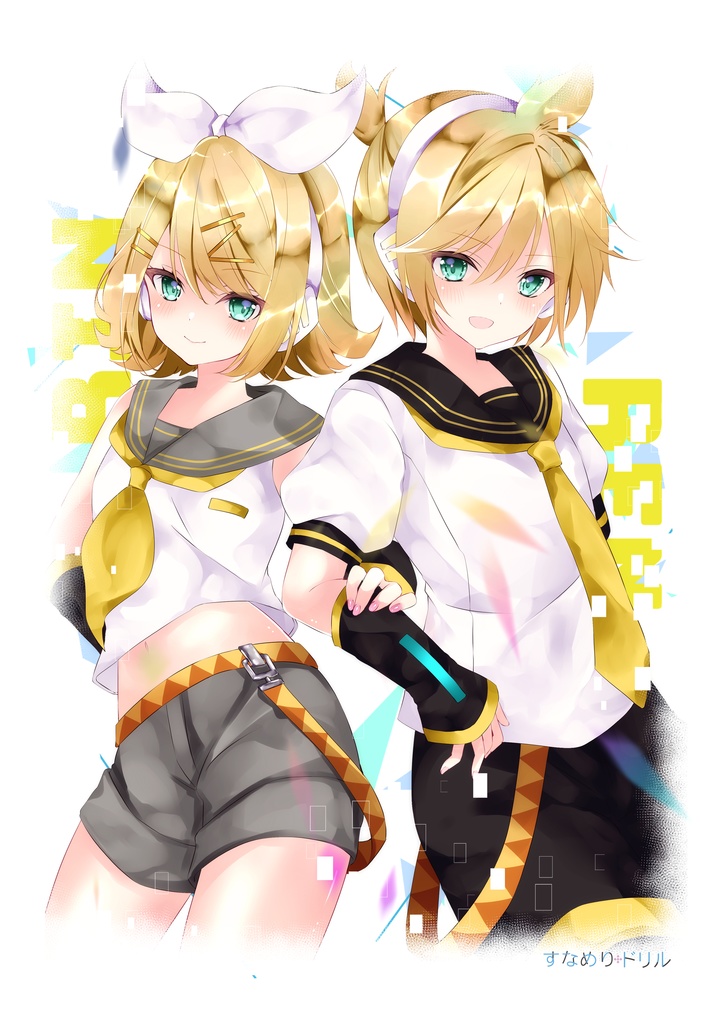 ドライメッシュTシャツ ボーカロイド 鏡音リン&レン 作画 七瀬尚