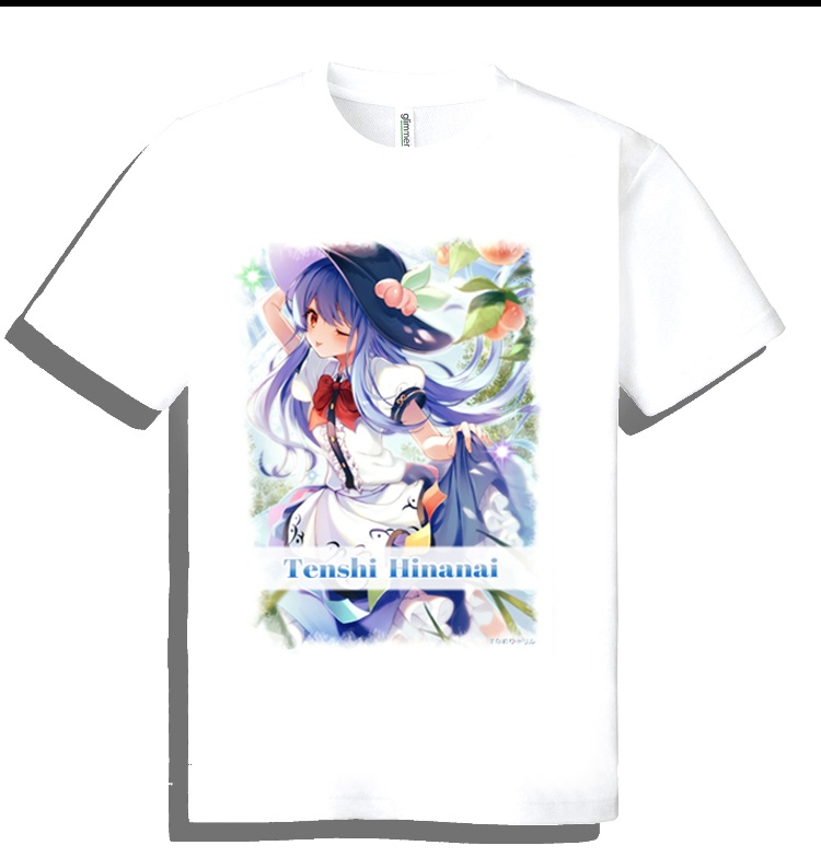 ドライメッシュTシャツ　東方　天子 作画 ｾｷｾｲ