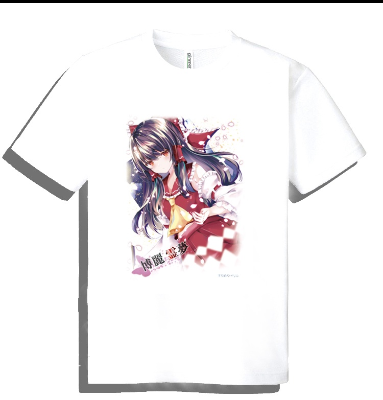 ドライメッシュTシャツ　東方　霊夢 作画 七瀬尚