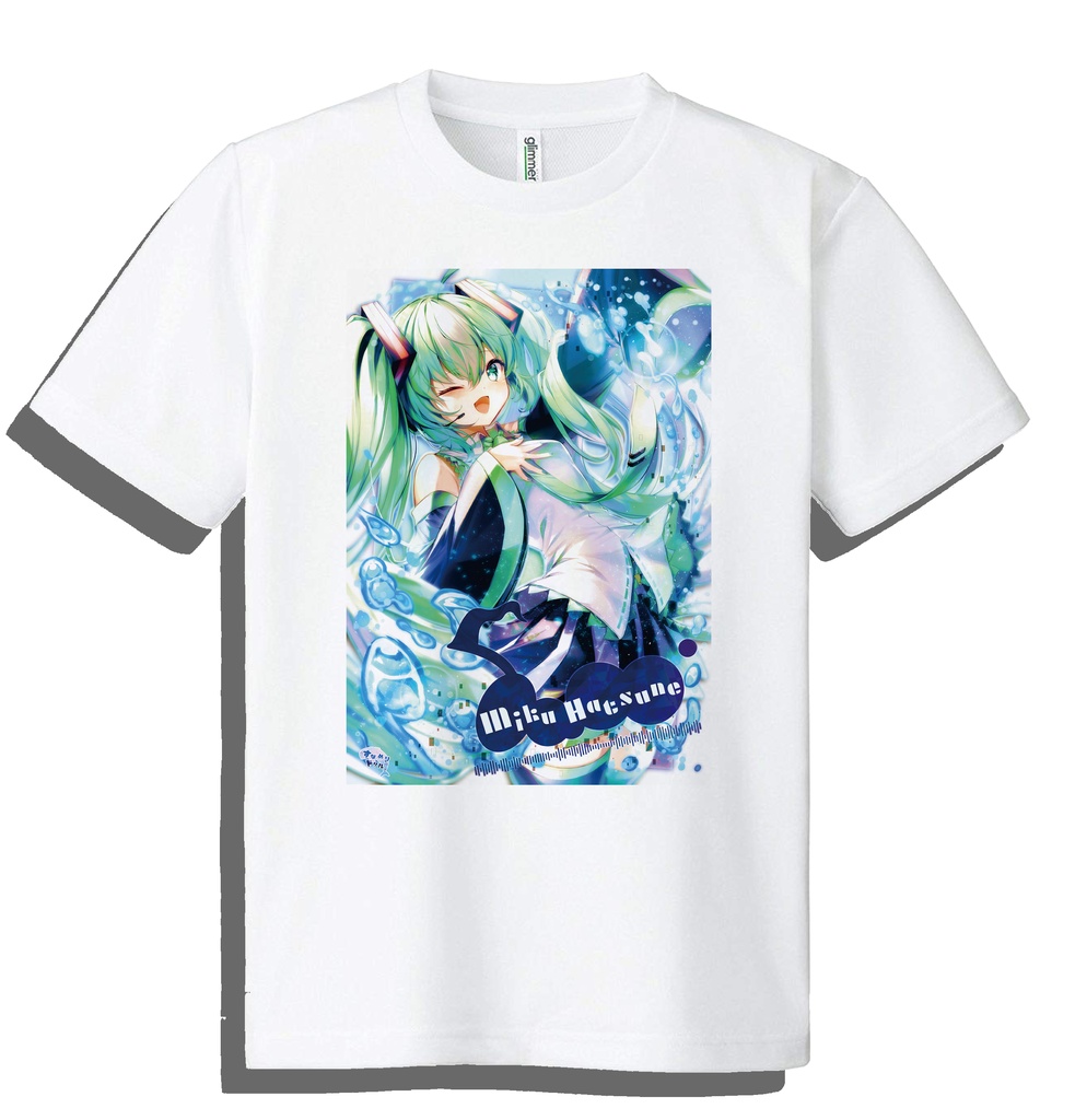 ドライメッシュTシャツ　ボーカロイド　初音ミク