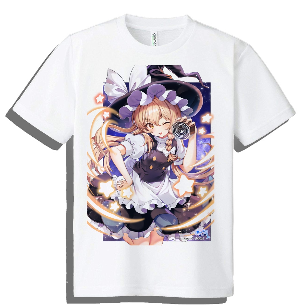 ドライメッシュTシャツ　東方　霧雨魔理沙　202412　ｾｷｾｲ