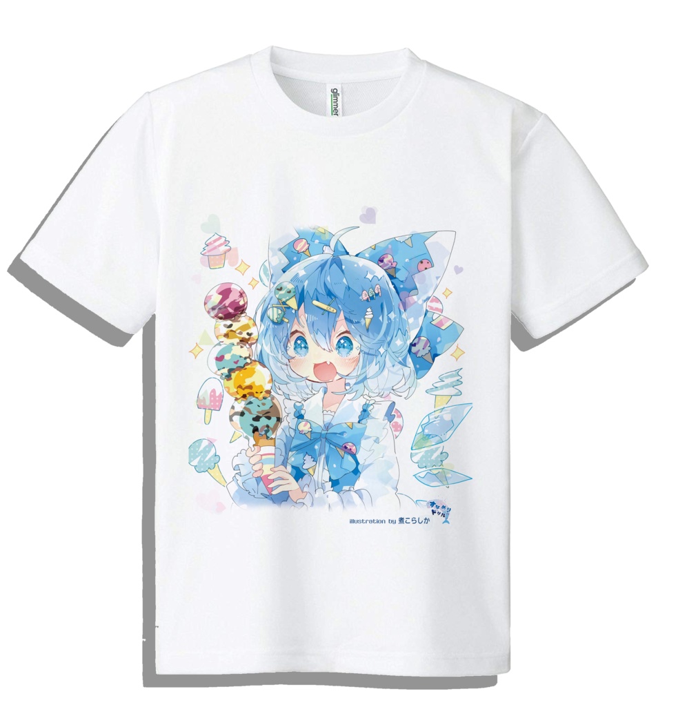 ドライメッシュTシャツ　東方　チルノ　202503　煮こらしか