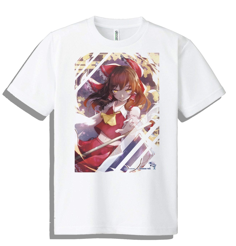 ドライメッシュTシャツ　東方　博麗霊夢　202505　cheese roll