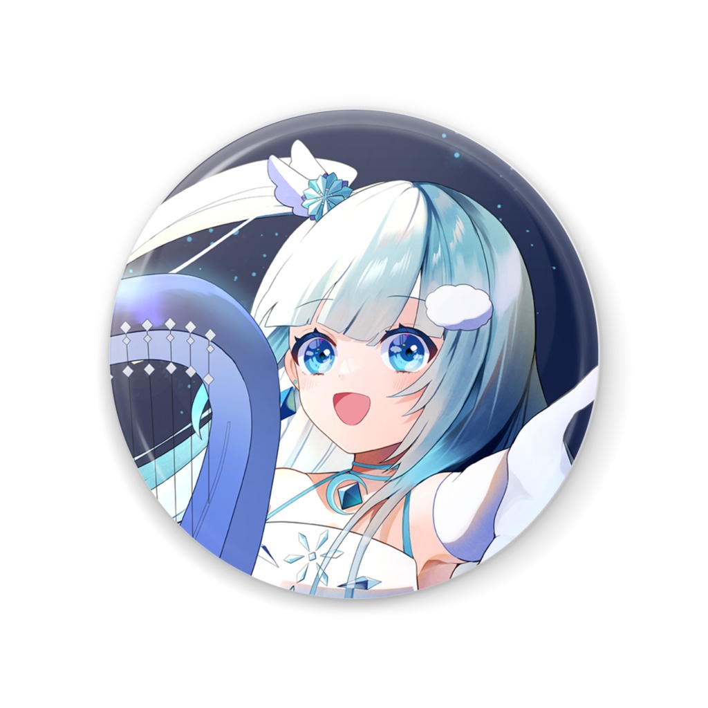 【空雪ルミア4周年】イメージ図缶ミラー・2種類 56mm