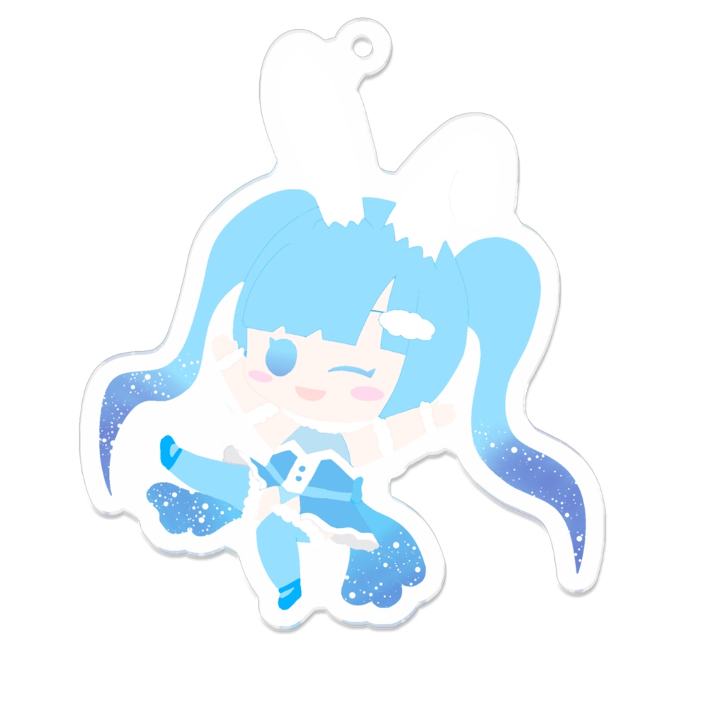 【空雪ルミア6周年】アクリルキーホルダー - 70 x 70 (mm)