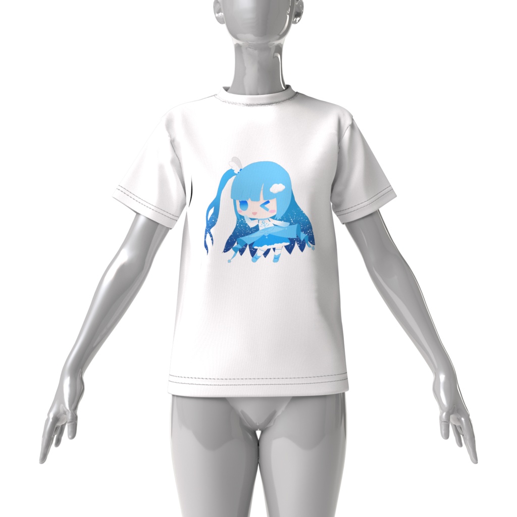 【空雪ルミア6周年】ビッグシルエットTシャツ S~XL(2種類)