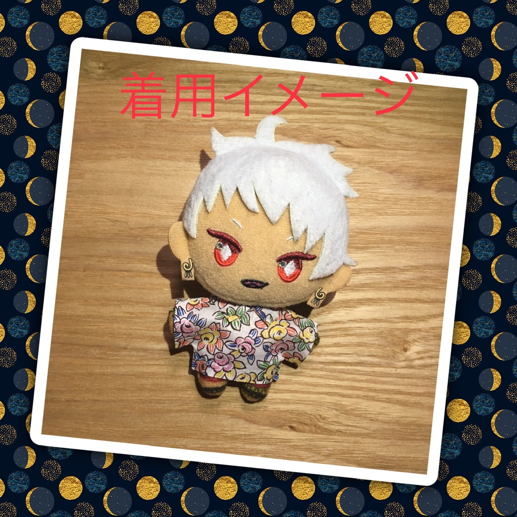 10cmぬい服 【柄シャツ(リバティ)】