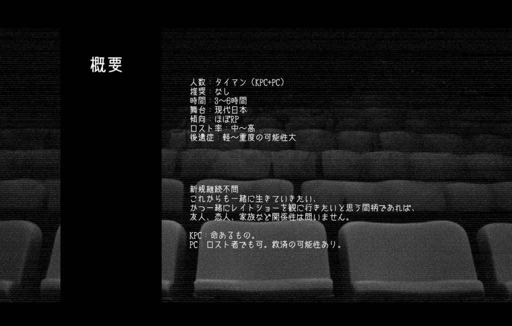 クトゥルフ神話TRPG「Last film」